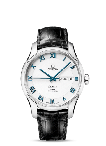 Omega De Ville Co-Axial Annual Calendar Platinum / White